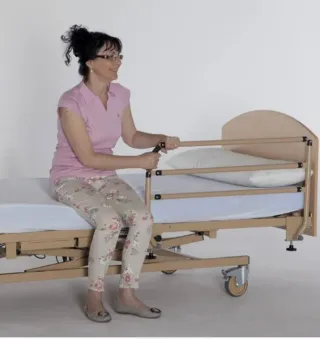 Barandilla Cama Adulto Abatible Beige nuevas