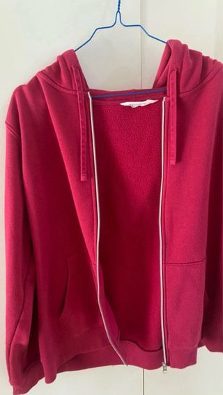 Felpa con cappuccio donna rosa. Prezzo trattabile