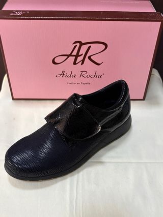Zapato Aida Rocha Mujer Negro/Morado