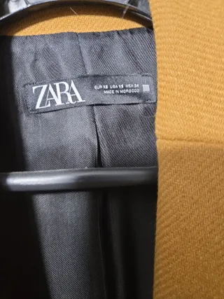 Abrigo Zara Marrón Amarillo