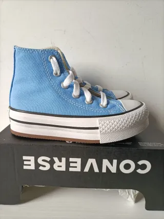 Converse platform azzurre bambina n.27