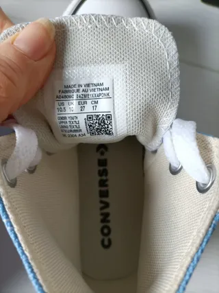 Converse platform azzurre bambina n.27