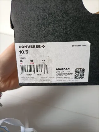 Converse platform azzurre bambina n.27