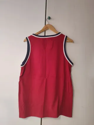 Camiseta sin mangas Abercrombie & Fitch Roja