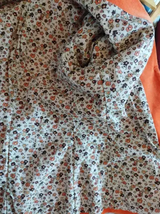 Chaqueta pana fina naranja Lady Desigual T/38