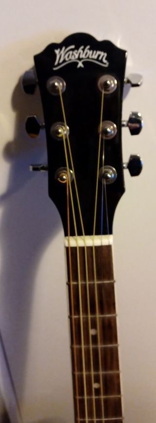 Guitarra Electroacústica Washburn Negra