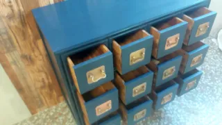 Cómoda 12 cajones restaurada