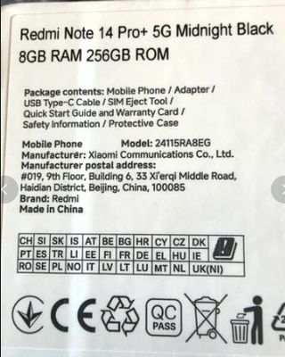 Xiaomi Redmi Note 14 Pro 5G Plus como Nuevo