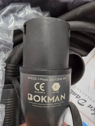 Cable Carga EV BOKMAN Tipo 2 22kW / 32A /.