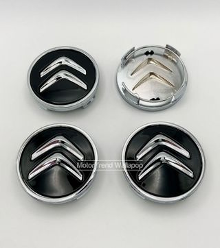 Pack 4 Tapabujes Citroen 60mm negro