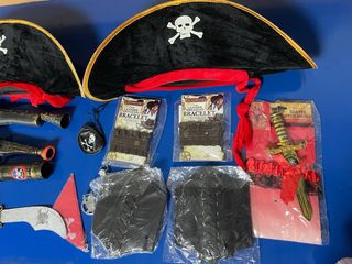 Accesorios de disfraz de pirata para 2 personas