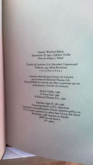 Libro: Te di la vida entera de Zoé Valdés