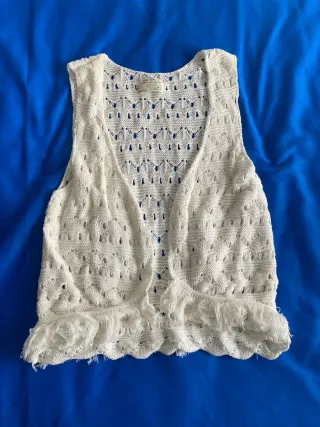 Gilet bambina bianco