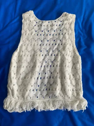 Gilet bambina bianco