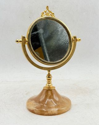Espejo Decorativo Latón y Mármol
