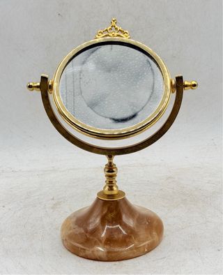 Espejo Decorativo Latón y Mármol