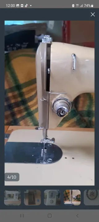 Máquina de coser ALFA beige