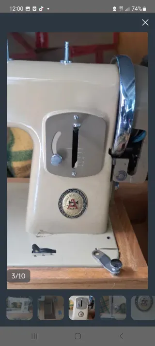 Máquina de coser ALFA beige