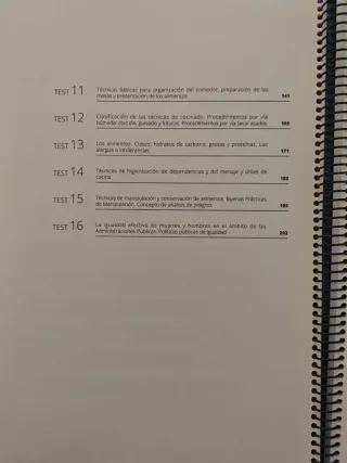 Libro test ayudante cocina JCCM