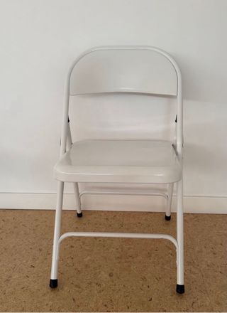 Silla plegable Macadam blanca Tengo 34 uds