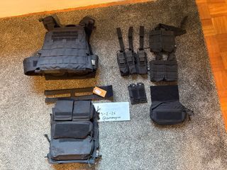 Portaplacas Táctico Negro