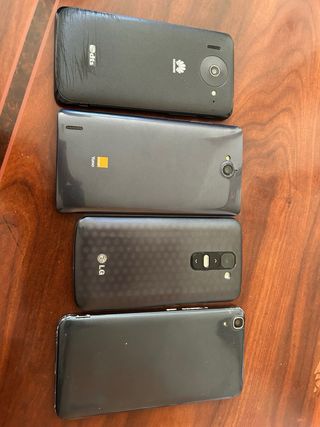 Lote 4 móviles Huawei y LG 4/8 GB