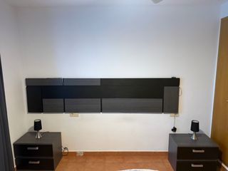 Cabecero cama, 2 mesitas y 2 lámparas