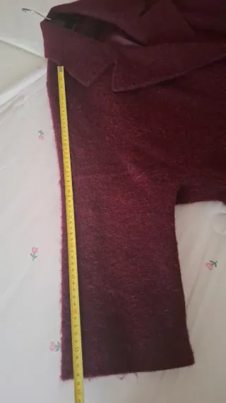 Abrigo lana Purificacion Garcia GRANATE