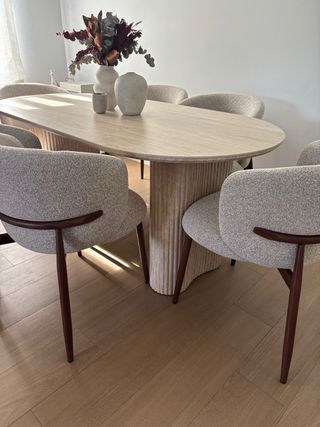 Silla tapizada nueva