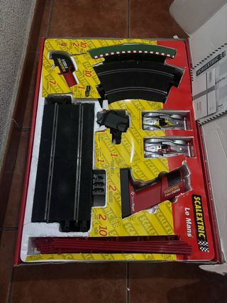 Scalextric Le Mans Audi 2000 mas pista deslizante