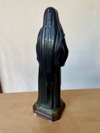 Figura antigua de Santa Rita en escayola (31 cm)