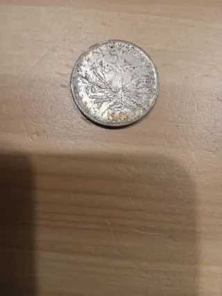 Moneda 5 Francos Franceses 1962