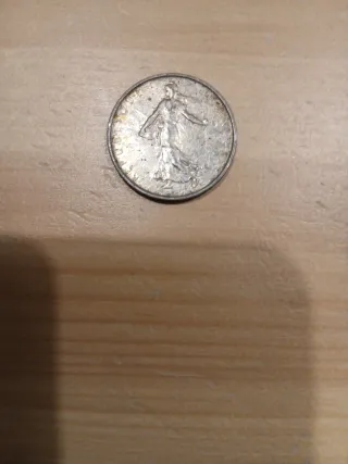 Moneda 5 Francos Franceses 1962