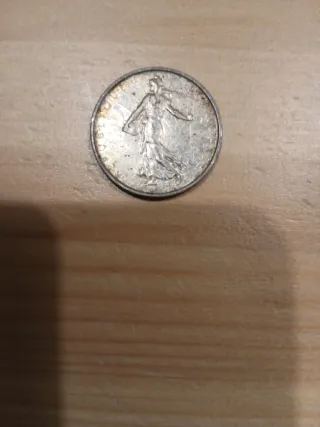 Moneda 5 Francos Franceses 1962