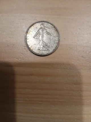 Moneda 5 Francos Franceses 1962