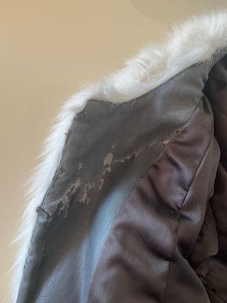 Guess Chaquetón Piel Sintética Blanco y Negro