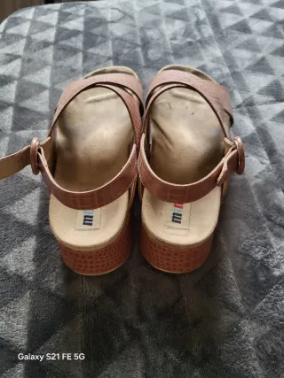Sandalias Mustang Plataforma Marrones