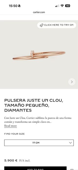 Pulsera Cartier Juste Un Clou