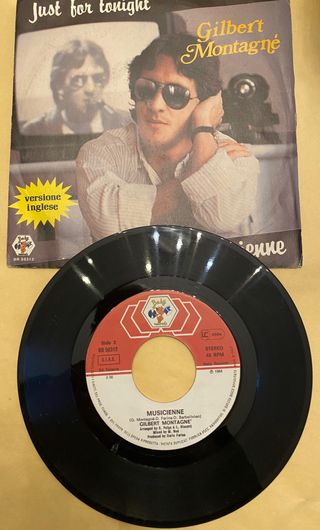 45 giri Gilbert Montagnè - Just for tonight