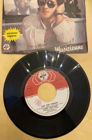 45 giri Gilbert Montagnè - Just for tonight