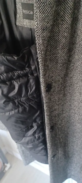 Abrigo de porteo Yessica gris