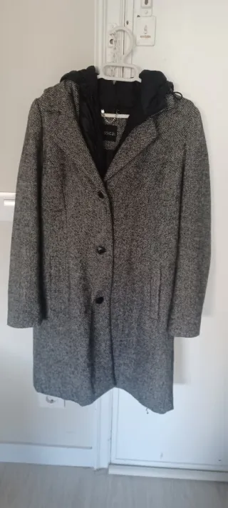 Abrigo de porteo Yessica gris