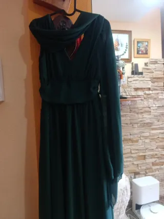 Vestido de fiesta verde