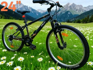 Mountain Bike Btwin 24 pollici ragazzo ammortizzat