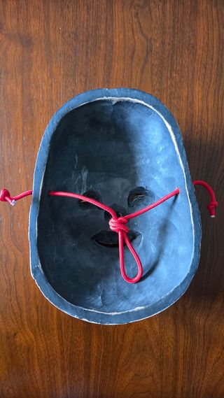 Máscara Okame Teatro Japonés Talla Madera