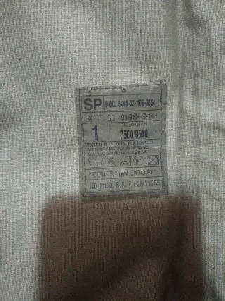 Chaqueta militar camuflaje