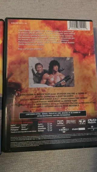 Lote 3 Películas Rambo DVD