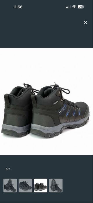 Botas Trekking Talla 43 Negras y Azules