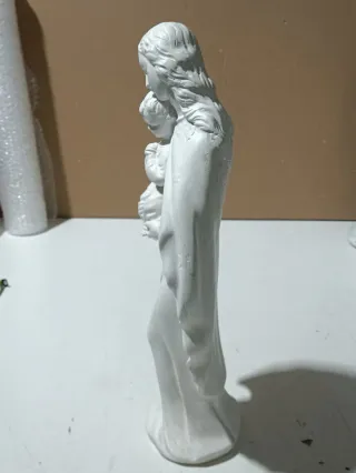 Figura Virgen con Jesús 48x10