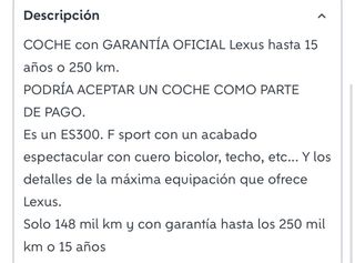 Lexus ES300 F. SPORT